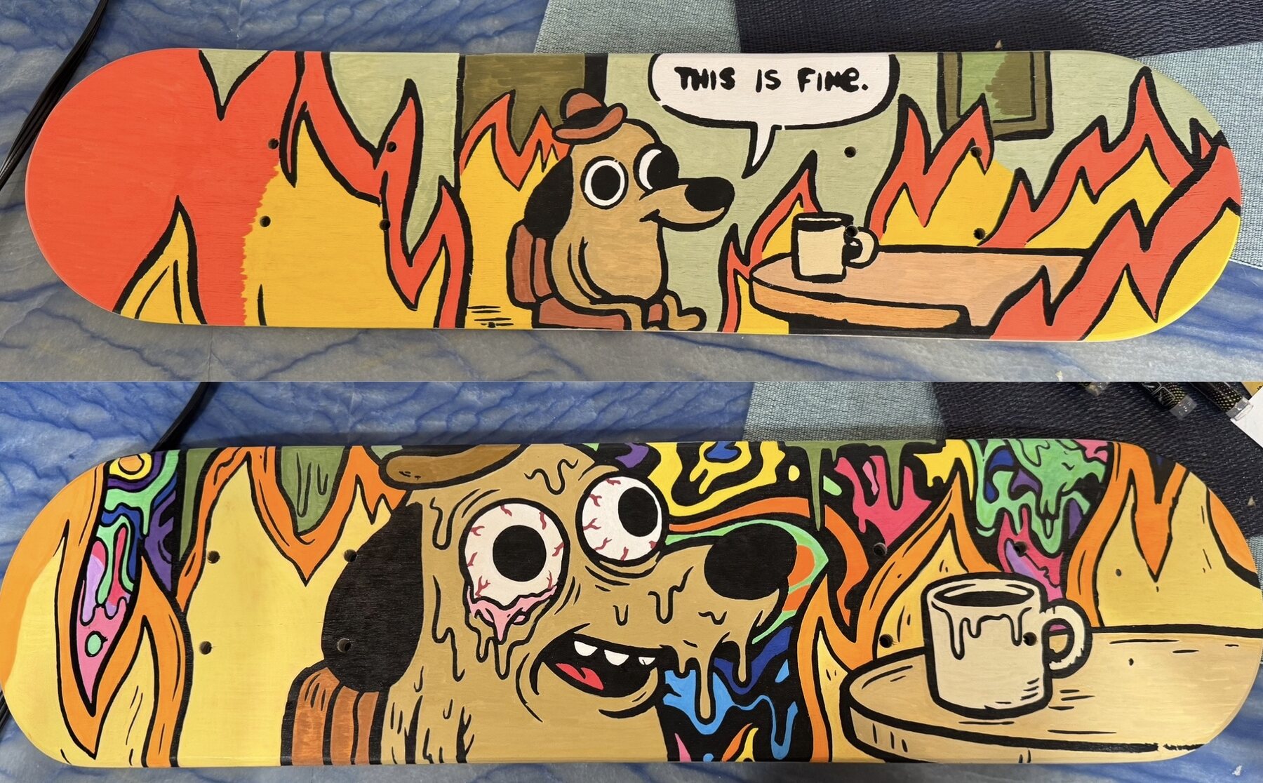 This Is Fine — reimagined by C//=, original by K.C. Green